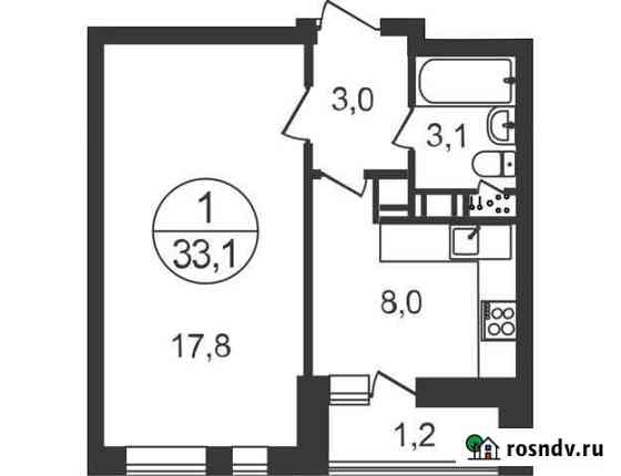 1-комнатная квартира, 33.1 м², 17/17 эт. на продажу в Балашихе Балашиха