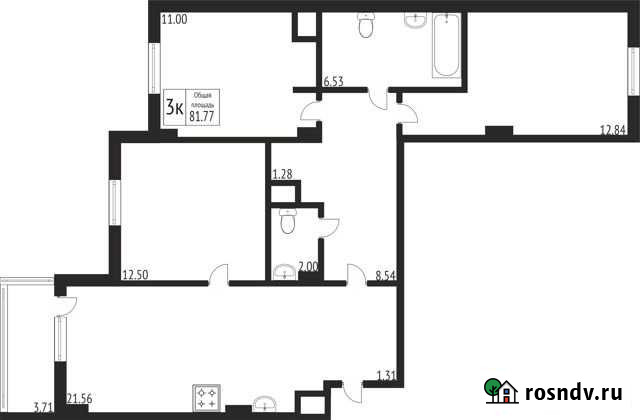 3-комнатная квартира, 83.5 м², 4/24 эт. на продажу в Липецке Липецк - изображение 1