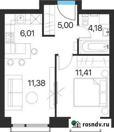 2-комнатная квартира, 38 м², 4/15 эт. на продажу в Москве Москва