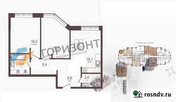 3-комнатная квартира, 70.1 м², 19/26 эт. на продажу в Москве Москва