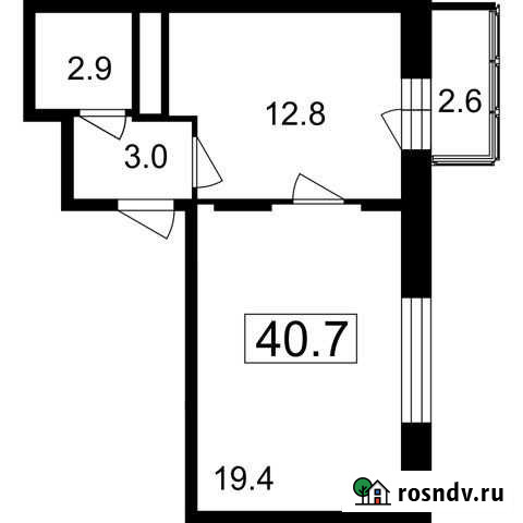 1-комнатная квартира, 38.1 м², 6/7 эт. на продажу в Мытищах Мытищи - изображение 1
