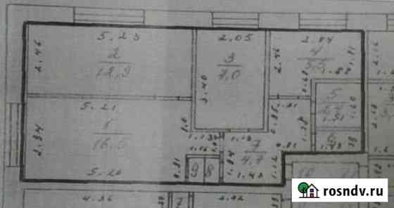 3-комнатная квартира, 51 м², 1/2 эт. на продажу в Зайково Зайково