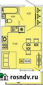 Квартира-студия, 26.1 м², 1/11 эт. на продажу в Санкт-Петербурге Санкт-Петербург - изображение 1
