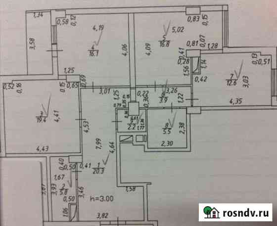3-комнатная квартира, 102.6 м², 1/17 эт. на продажу в Краснодаре Краснодар