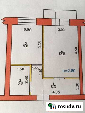 1-комнатная квартира, 32.9 м², 4/6 эт. на продажу в Бийске Бийск - изображение 1