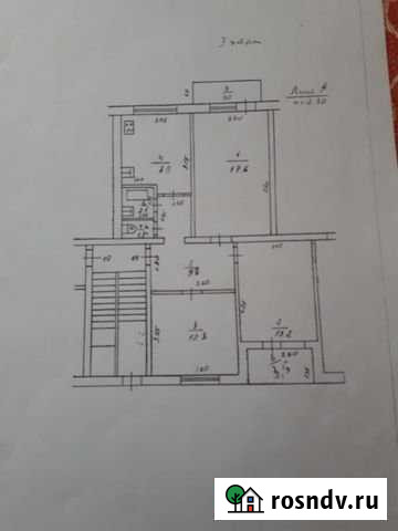 3-комнатная квартира, 66 м², 1/3 эт. на продажу в Кореновске Кореновск - изображение 1