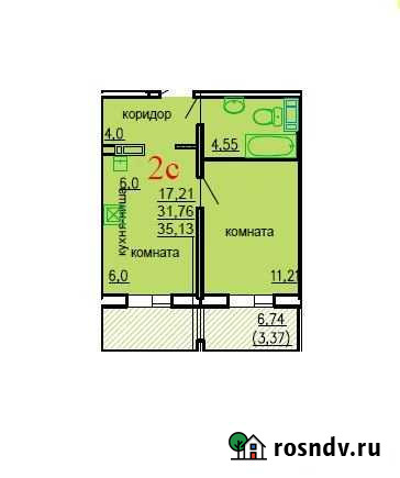 1-комнатная квартира, 35.1 м², 5/10 эт. на продажу в Челябинске Челябинск - изображение 1