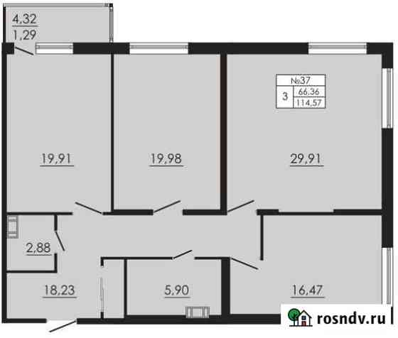 3-комнатная квартира, 114.6 м², 7/10 эт. на продажу в Санкт-Петербурге Санкт-Петербург