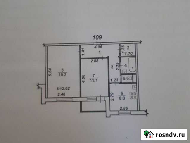 2-комнатная квартира, 53 м², 8/10 эт. на продажу в Воронеже Воронеж - изображение 1