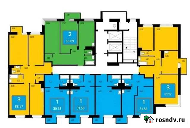 3-комнатная квартира, 81 м², 21/25 эт. на продажу в Красноярске Красноярск - изображение 1