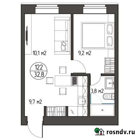 Квартира-студия, 33.1 м², 2/5 эт. на продажу в Москве Москва - изображение 1