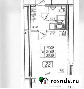 Квартира-студия, 26.3 м², 10/12 эт. на продажу в Санкт-Петербурге Санкт-Петербург - изображение 1