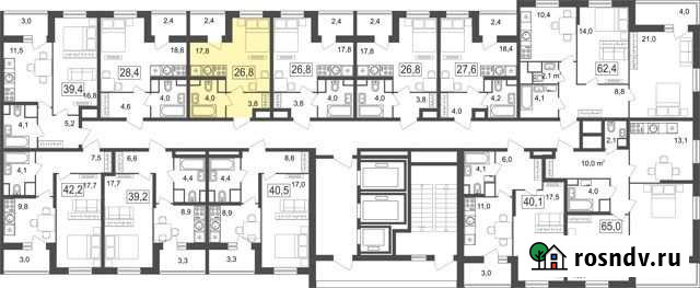 Квартира-студия, 26.8 м², 21/25 эт. на продажу в Москве Москва - изображение 1