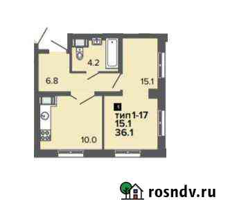 1-комнатная квартира, 36.1 м², 4/24 эт. на продажу в Санкт-Петербурге Санкт-Петербург