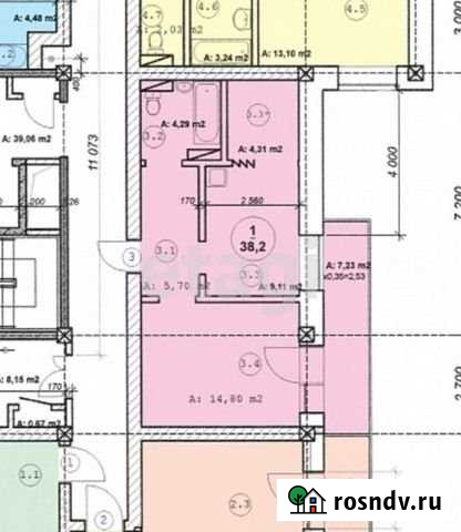 1-комнатная квартира, 38.2 м², 12/12 эт. на продажу в Улан-Удэ Улан-Удэ - изображение 1