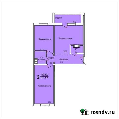 3-комнатная квартира, 62 м², 4/10 эт. на продажу в Челябинске Челябинск - изображение 1