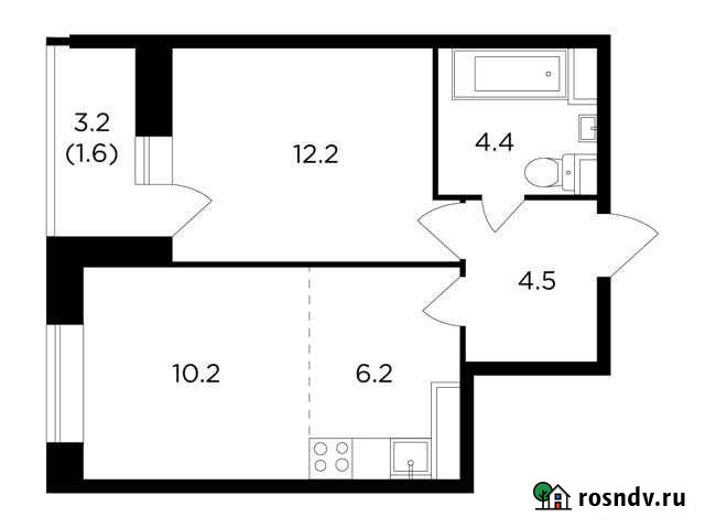 2-комнатная квартира, 39.1 м², 9/16 эт. на продажу в Пушкино Пушкино - изображение 1