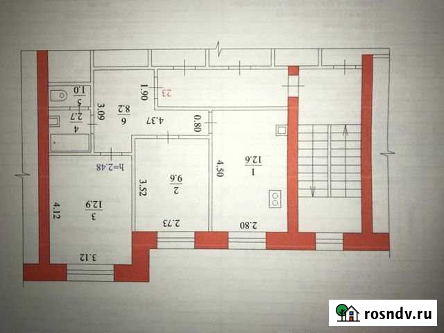 2-комнатная квартира, 47 м², 4/5 эт. на продажу в Благовещенске Амурской области Благовещенск - изображение 1