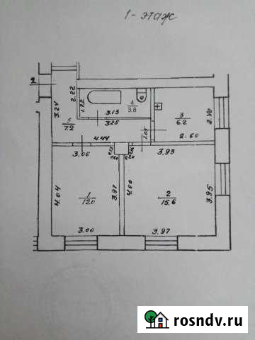 2-комнатная квартира, 44.6 м², 1/2 эт. на продажу в Юрге Юрга - изображение 1