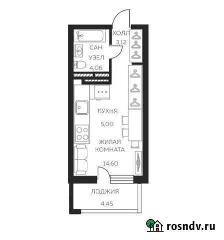 1-комнатная квартира, 29 м², 14/17 эт. на продажу в Екатеринбурге Екатеринбург - изображение 1