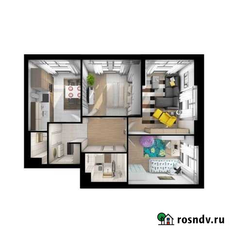 3-комнатная квартира, 64.8 м², 4/33 эт. на продажу в Котельниках Котельники - изображение 1