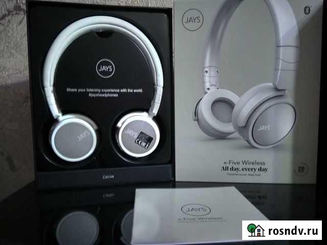 Беспроводные наушники Jays x-Five Wireless white Семилуки - изображение 1