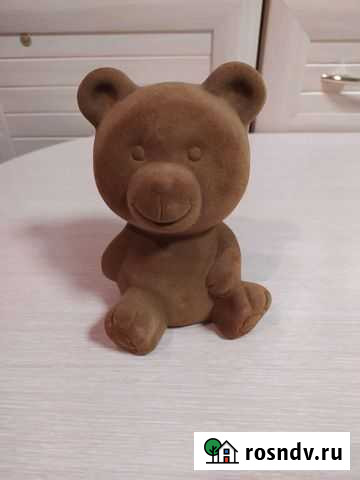 Керамический Медведь с бархатным покрытием Мыски - изображение 1