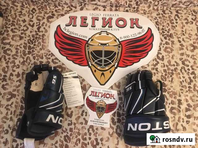 Хоккейные Перчатки Краги easton 15 маломерки Ростов-на-Дону - изображение 1