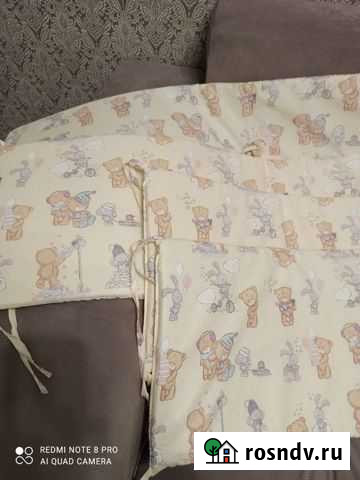 Плоские бортики в детскую кроватку Белгород - изображение 1