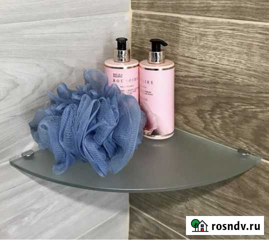 Полка стеклянная угловая в ванную Нижний Новгород - изображение 1