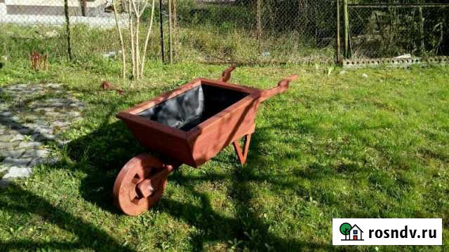 Тачка-клумба, тачка-вазон, стол Калининград - изображение 1