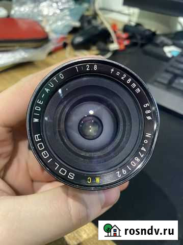 Объектив Soligor Wide Auto 28 2.8 Pentax PK Клин - изображение 1