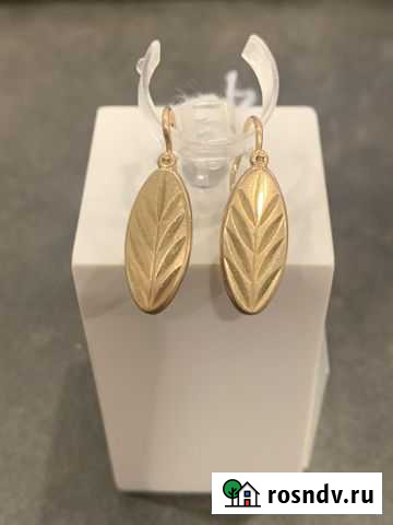 Серьги золотые 583 пробы СССР Тула - изображение 1