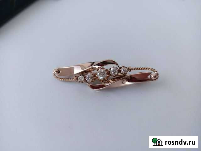 Винтажная брошь. Золото с брильянтами Балашиха - изображение 1