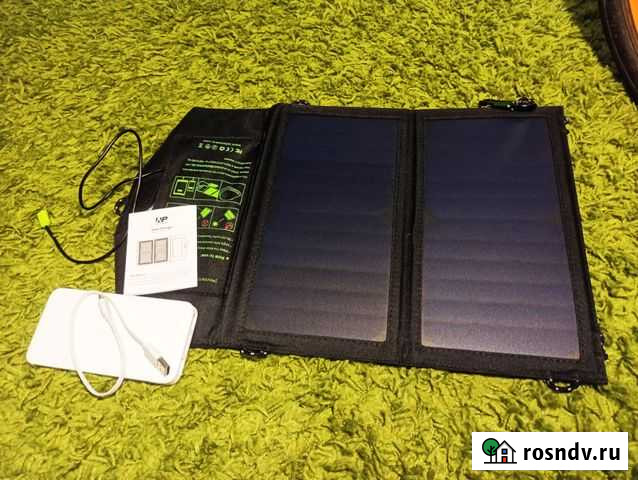 Туристу. Солнечная панель(14W) +повербанк(10ка) Московский - изображение 1