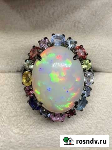 Серебряное кольцо с благородным опалом Реутов - изображение 1