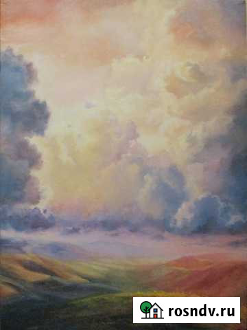 Продам картину холст масло Анапа - изображение 1