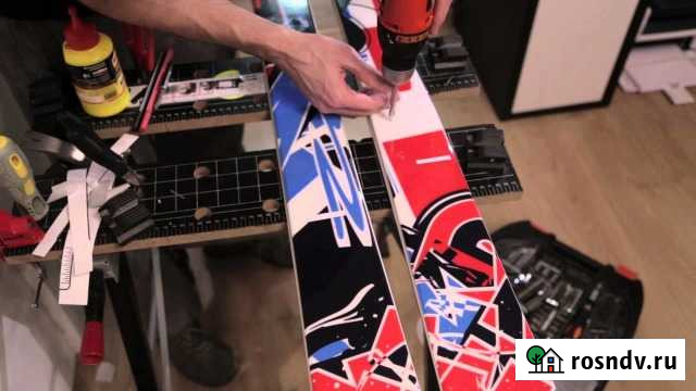 Установка креплений на горные лыжи Икша - изображение 1