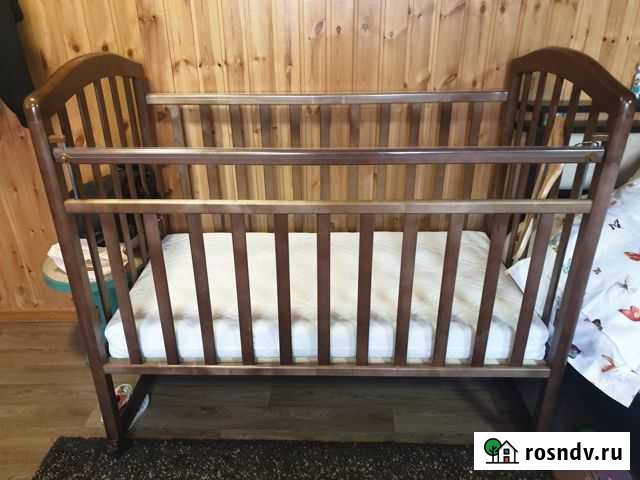 Детская кроватка + матрац Новосибирск - изображение 1