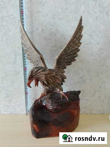 Орёл с уткой дерево Балашиха - изображение 1