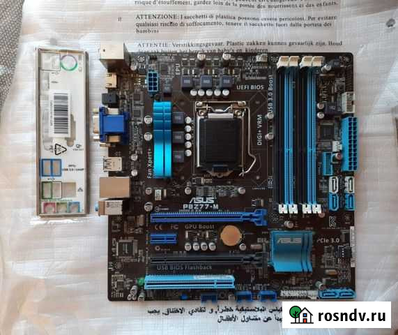TOP материнская плата asus P8Z77-M S1155 Феодосия - изображение 1