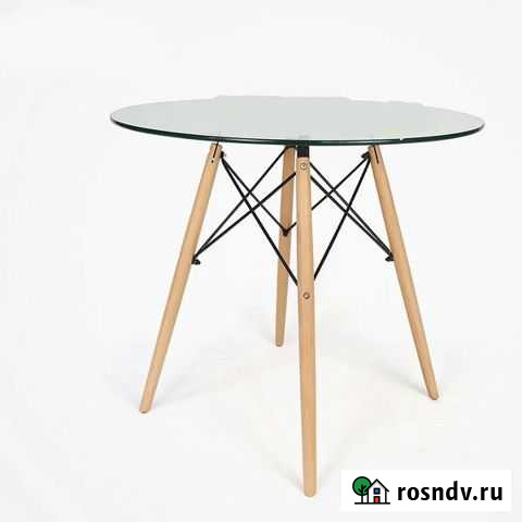 Стол eames стеклянный 90 см Екатеринбург - изображение 1