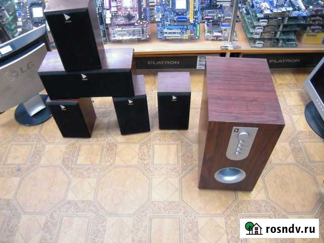 Колонки 5.1 дерево. Luxeon SPK-W 5.1 Тула - изображение 1