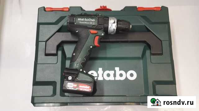 Аккумуляторная ударная дрель-шуруповерт Metabo Pow Гвардейское - изображение 1