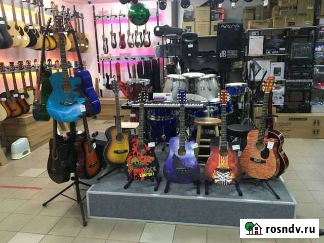 Гитара акустическая с рисунком Улан-Удэ - изображение 1