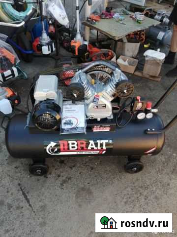 Компрессор воздушный 100л 450 л/мин 10 бар 2,5 кВт Карталы - изображение 1