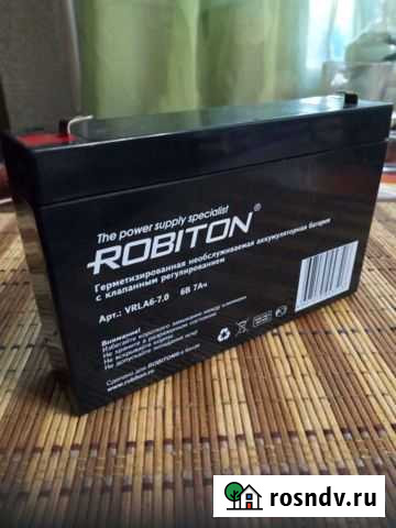 Аккумулятор 6 вольт 7 ампер Ростов - изображение 1