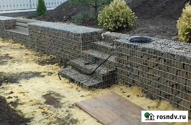 Габионы, сварная оцинкованная сетка для забора Североморск - изображение 1