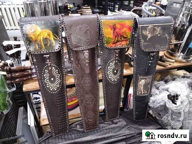 Шампуры в кожаных чехлах и получехлах Тюмень - изображение 1