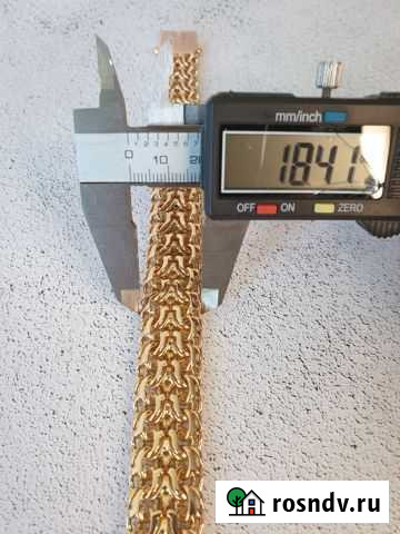 Мужской золотой браслет 100 грамм Кемерово - изображение 1